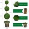 4 Feet Artificial Topiary Triple Ball Tree Plant Perfect for Indoor Outdoor Decor